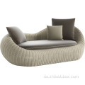 Outdoor-Sektional Sofa Rattan Balkon Sofa